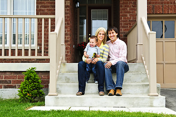 Image showing Happy family at home