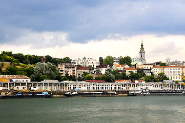 Image showing Belgrade cityscape on Danube