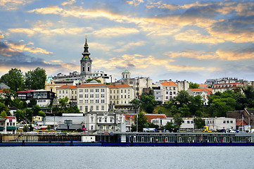 Image showing Belgrade cityscape on Danube