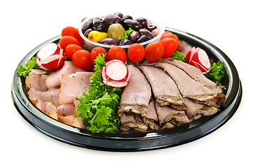 Image showing Cold cut platter