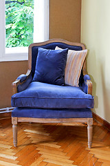 Image showing Blue armchair