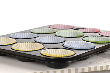 Image showing Prepering cup-cakes