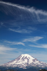 Image showing Mt. Rainier with Clouds