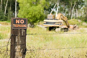 Image showing No Trespassing