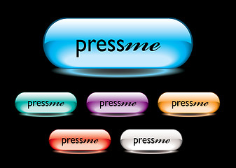 Image showing press me button