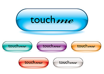 Image showing touch me button