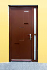 Image showing Brown door