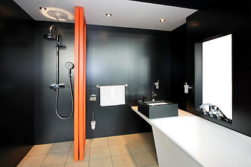 Image showing Bathroom black