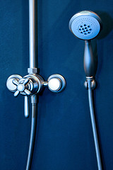 Image showing Faucet blue