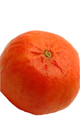 Image showing tangerine white background