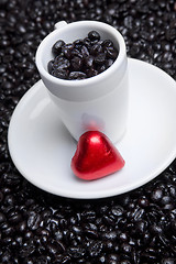 Image showing Coffee Cup Heart