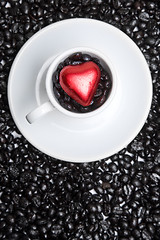 Image showing Coffee Cup Heart