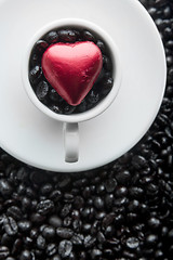 Image showing Coffee Cup Heart