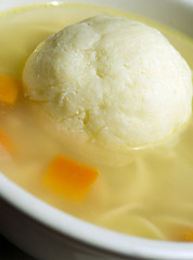 Image showing bowl matzoh ball soup