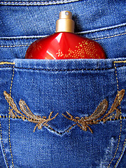 Image showing Perfume In Jeans Pocket