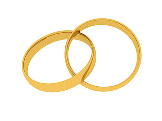 Image showing Golden Wedding Rings