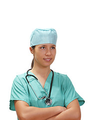 Image showing Confident female doctor