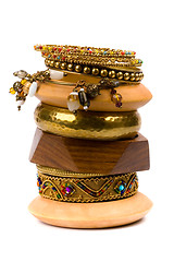 Image showing stack of bracelets