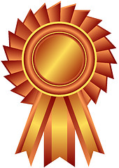 Image showing Bronze award with ribbon