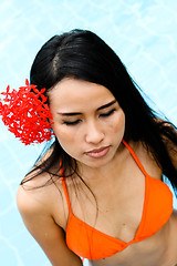 Image showing Asian woman in a bikini.