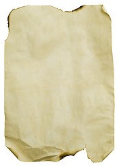 Image showing sheet of paper with burnt hole