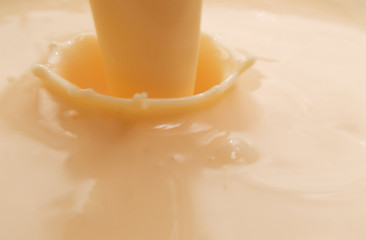 Image showing pouring yogurt