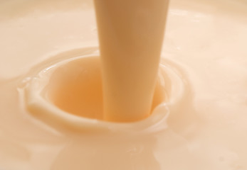Image showing pouring yorurt