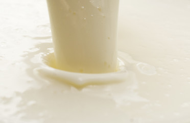 Image showing pouring yogurt