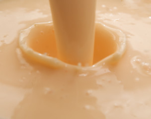 Image showing pouring yogurt