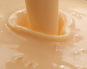 Image showing pouring yogurt