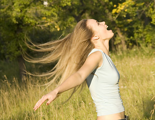 Image showing happy woman