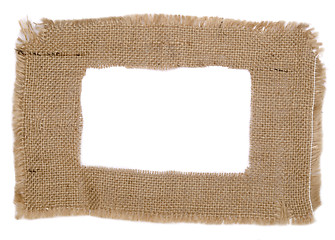 Image showing sackcloth frame