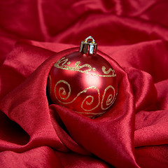 Image showing Red Christmas Bauble