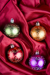 Image showing Christmas Baubles in ther Box