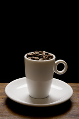 Image showing Coffee Cup and Beans