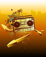 Image showing urban music background 