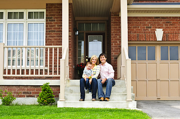 Image showing Happy family at home