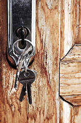 Image showing Keys in lock