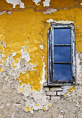 Image showing Grunge background wall and window