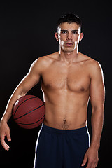 Image showing Hispanic basketball player