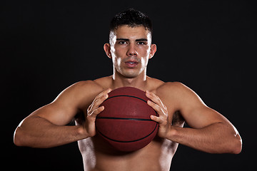 Image showing Hispanic basketball player