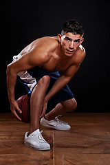 Image showing Hispanic basketball player