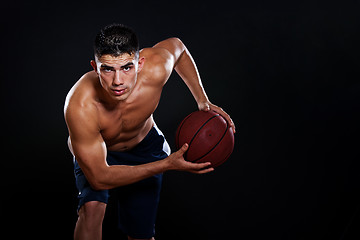 Image showing Hispanic basketball player