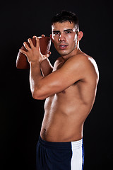 Image showing Hispanic american football player