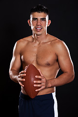 Image showing Hispanic american football player