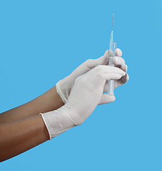 Image showing Preparing an injectable solution