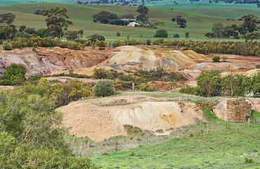 Image showing old mine country landscape