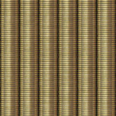 Image showing rows of coins money