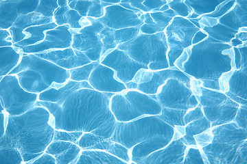 Image showing blue water in the pool