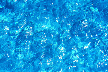Image showing blue water in the pool